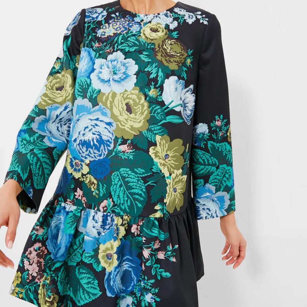 Tuckernuck Black Verdant Floral Pierce Dress - Size XXL - Picture 4 of 9